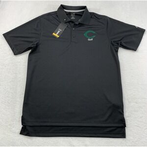 Adidas Climalite Golf Polo Shirt Mens Size Medium Black Short Sleeve Embroidered